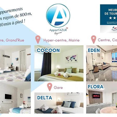 Appart'azur - Centre Grand'rue - Entiers Pour Voyageur Pro